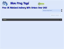 Tablet Screenshot of bluefrogtoys.co.uk